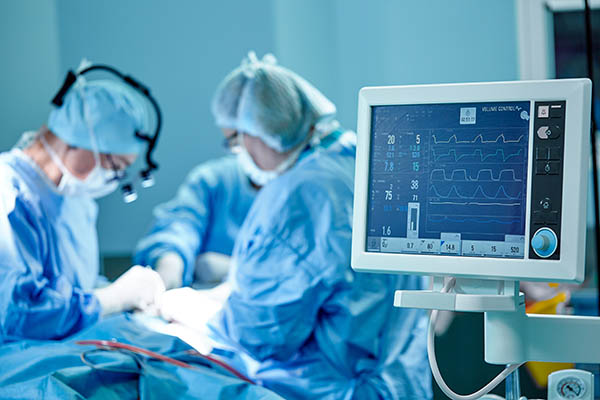 Surgeons in an operating room